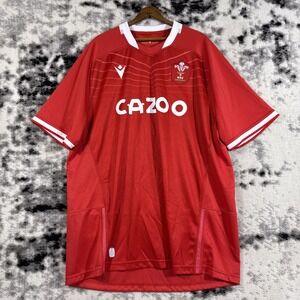 Macron‎ Cazoo Jersey Mens Size 4XL WRU Welsh Rugby Performance Pitch
